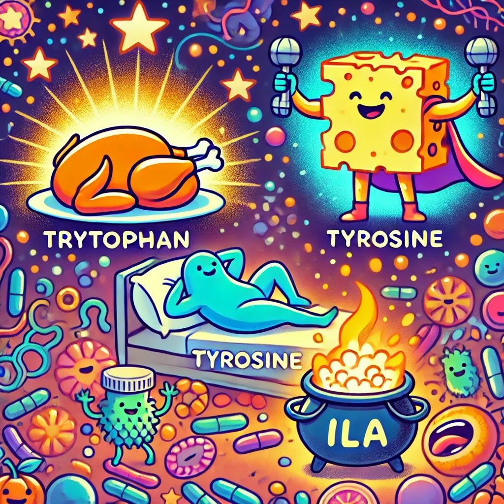 Feed Your Mind and Gut: The Power of Tryptophan, Tyrosine, and Indole-Lactic Acid